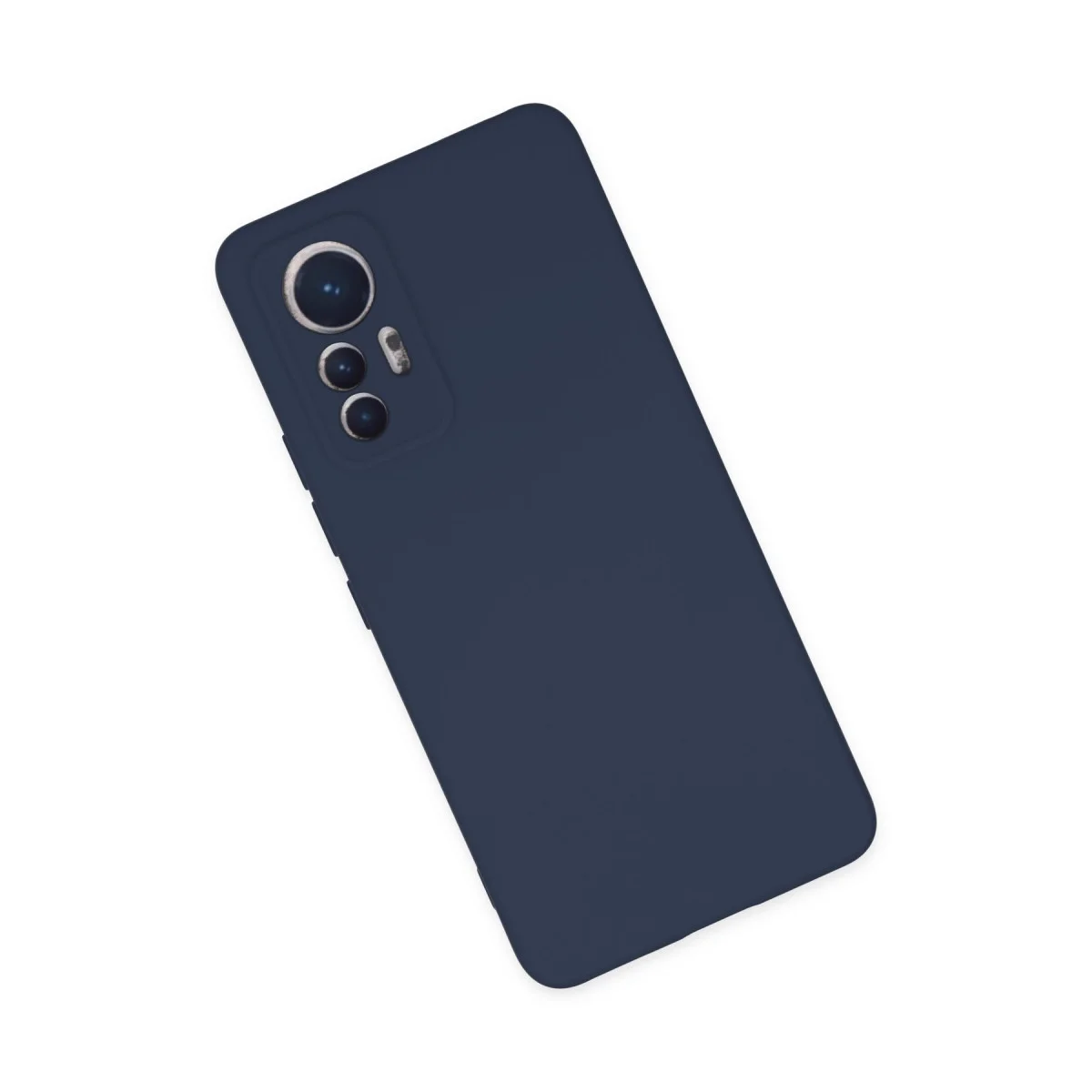 Mi 12 Lite Kılıf Nano içi Kadife Silikon - Lacivert