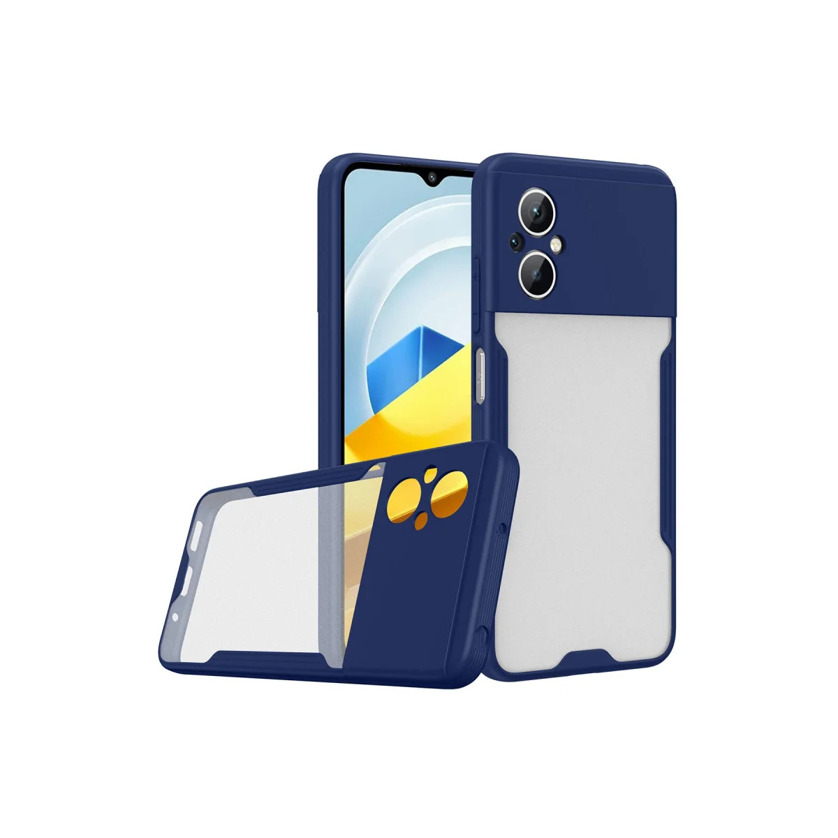 Poco M5 Kılıf Platin Silikon - Lacivert