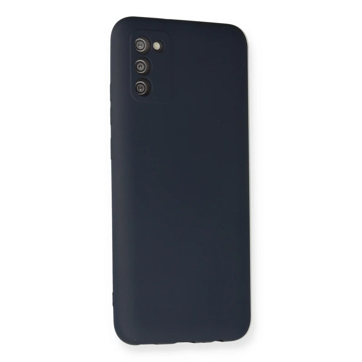 Galaxy A03S Kılıf Nano içi Kadife Silikon - Lacivert