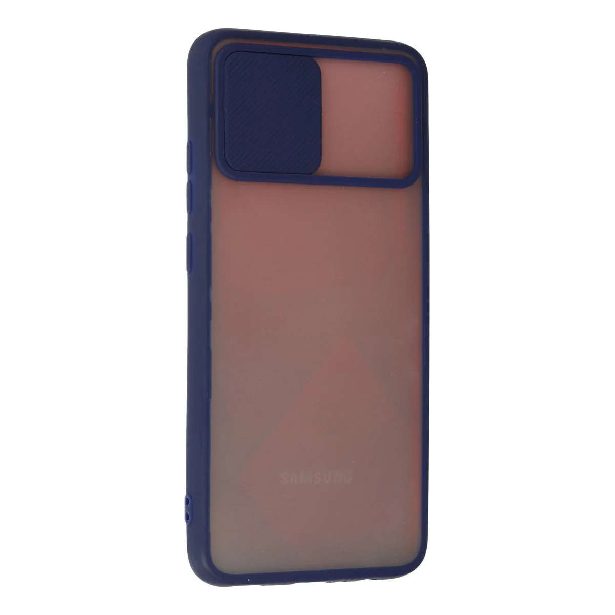 Galaxy A03S Kılıf Palm Buzlu Kamera Sürgülü Silikon - Lacivert