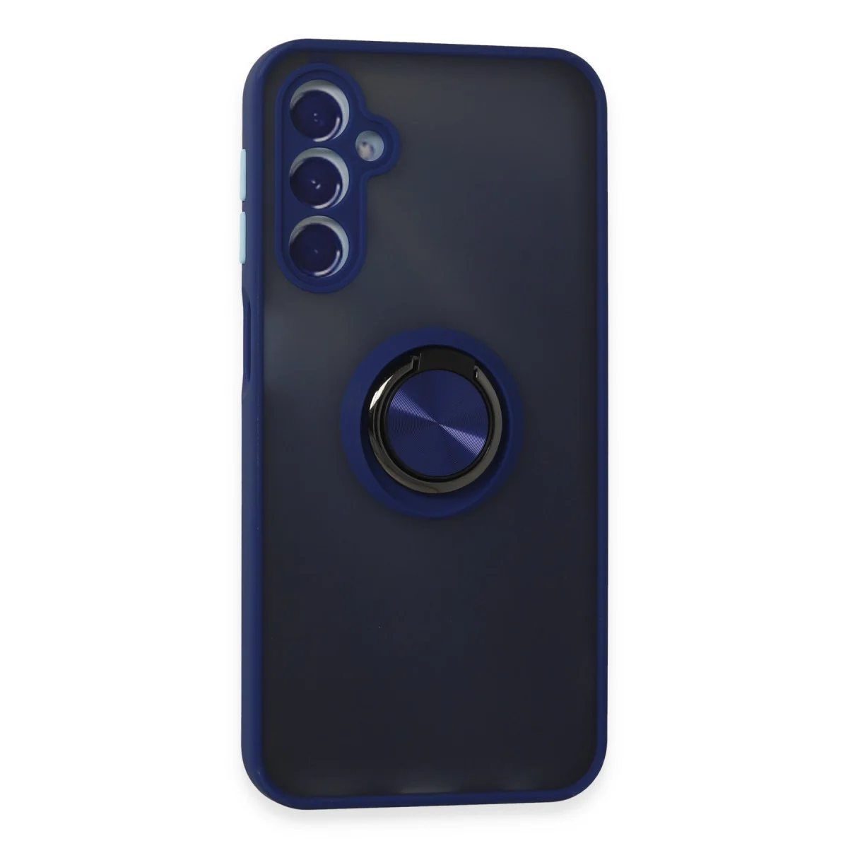 Galaxy M34 5G Kılıf Montreal Yüzüklü Silikon Kapak - Lacivert