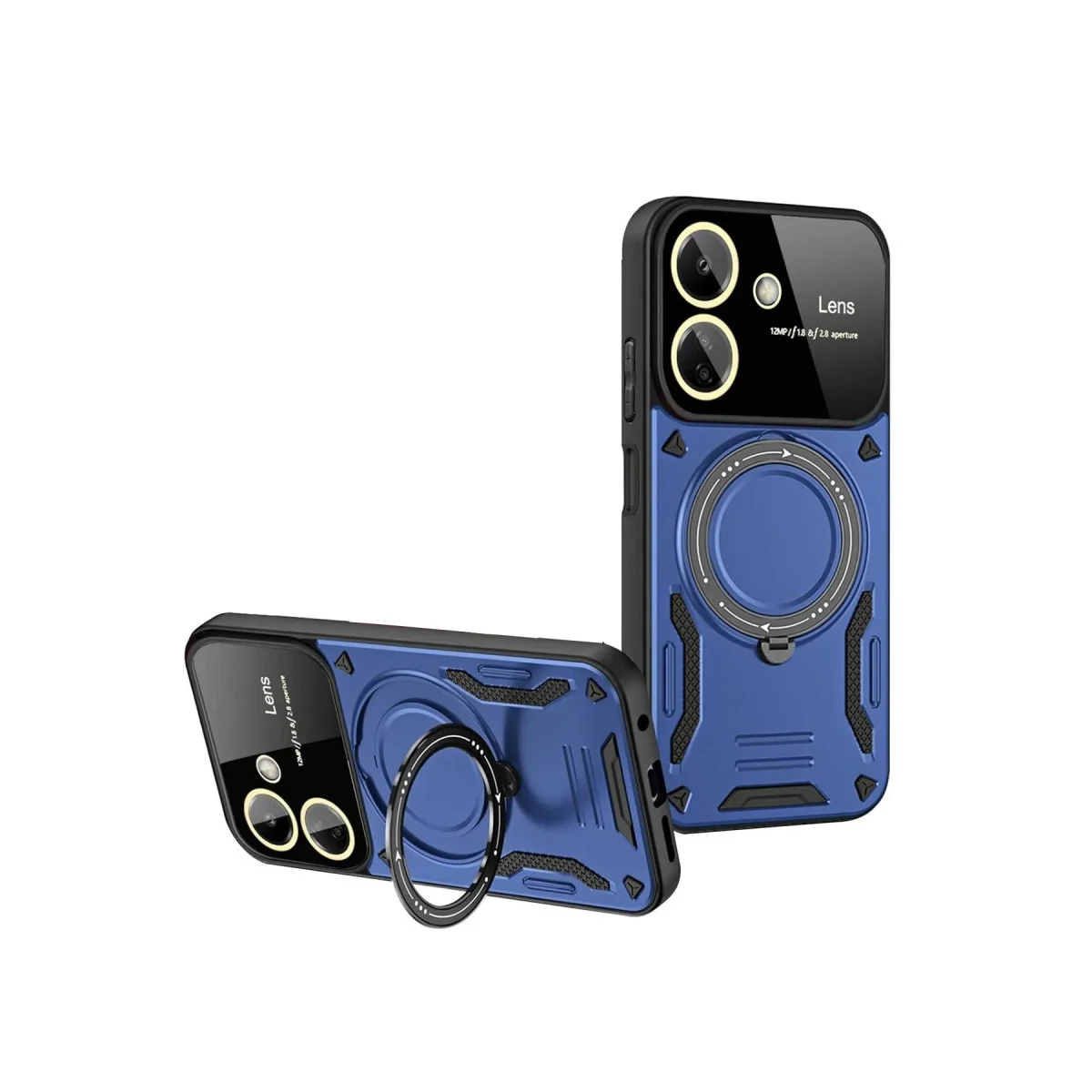 Redmi 13C Kılıf Joy Lens Standlı Kapak - Lacivert