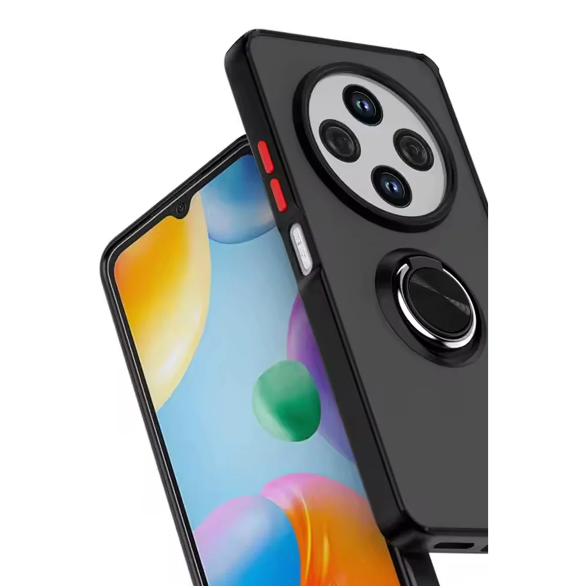 Redmi 14C Kılıf Montreal Yüzüklü Silikon Kapak - Lacivert