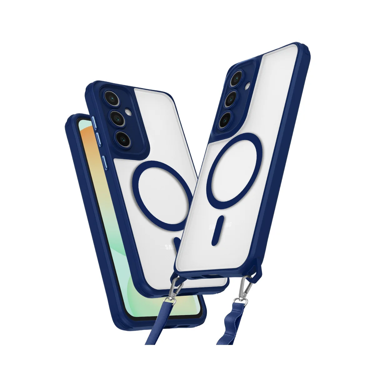 Galaxy S24 FE Kılıf Enka Magsafe Silikon Kılıf - Lacivert