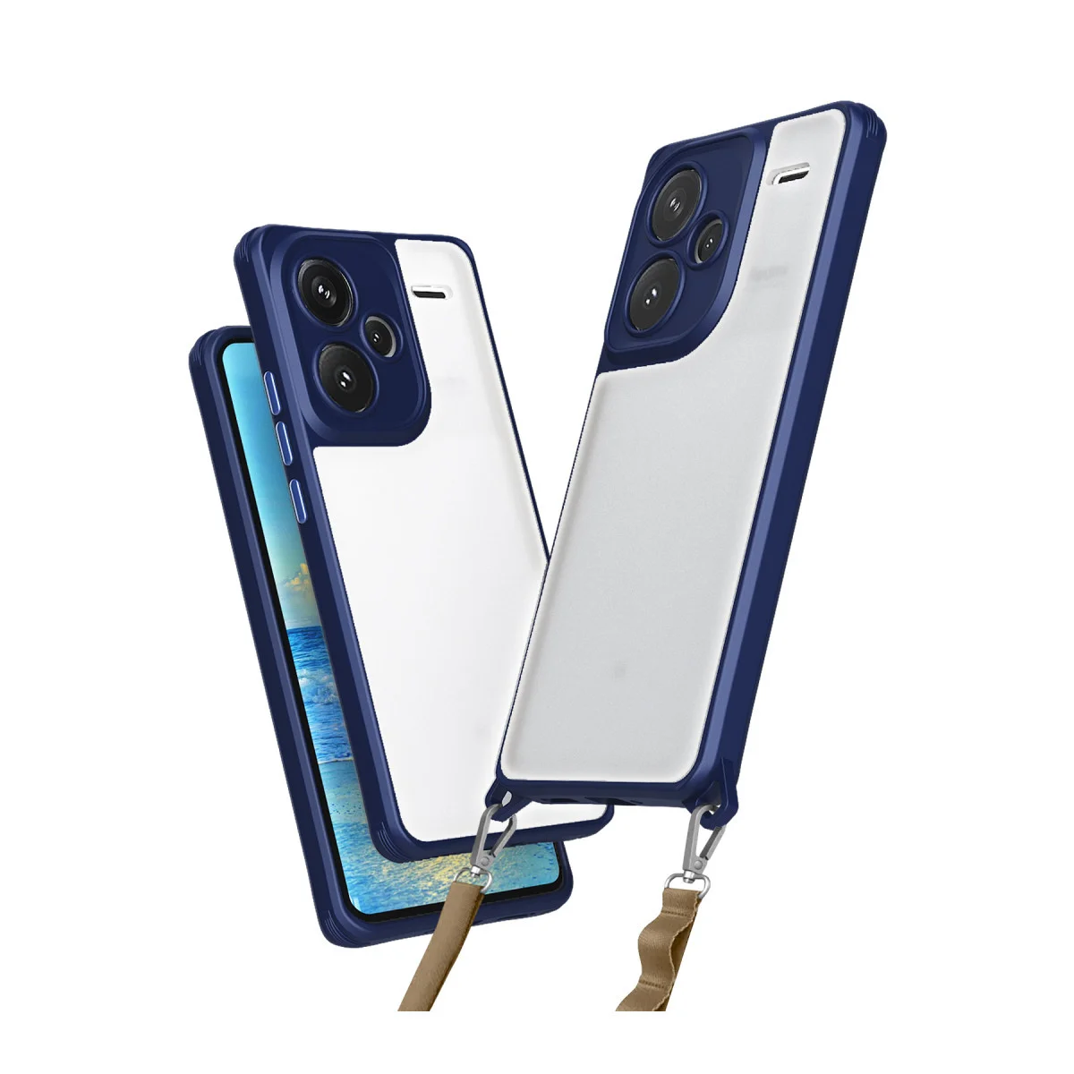 Redmi Note 13 Pro Plus Kılıf Penta Silikon Kılıf - Lacivert