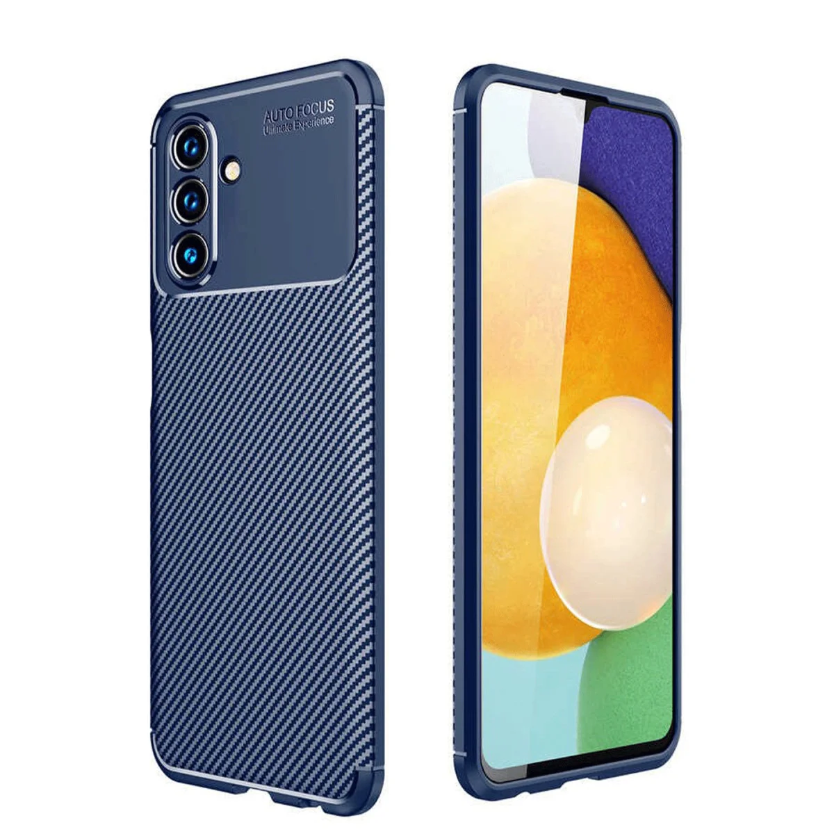 Galaxy A26 Kılıf Auto Focus Karbon Kapak - Lacivert
