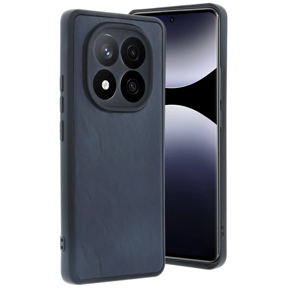 Redmi Note 14 Pro 5G Kılıf Aras Deri Kapak - Lacivert