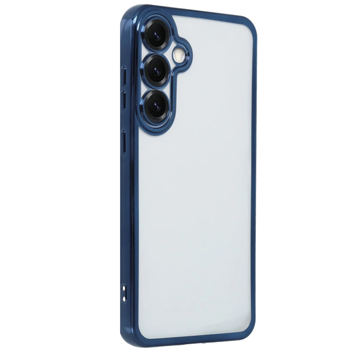 Galaxy S25 Kılıf Razer Lensli Silikon - Lacivert