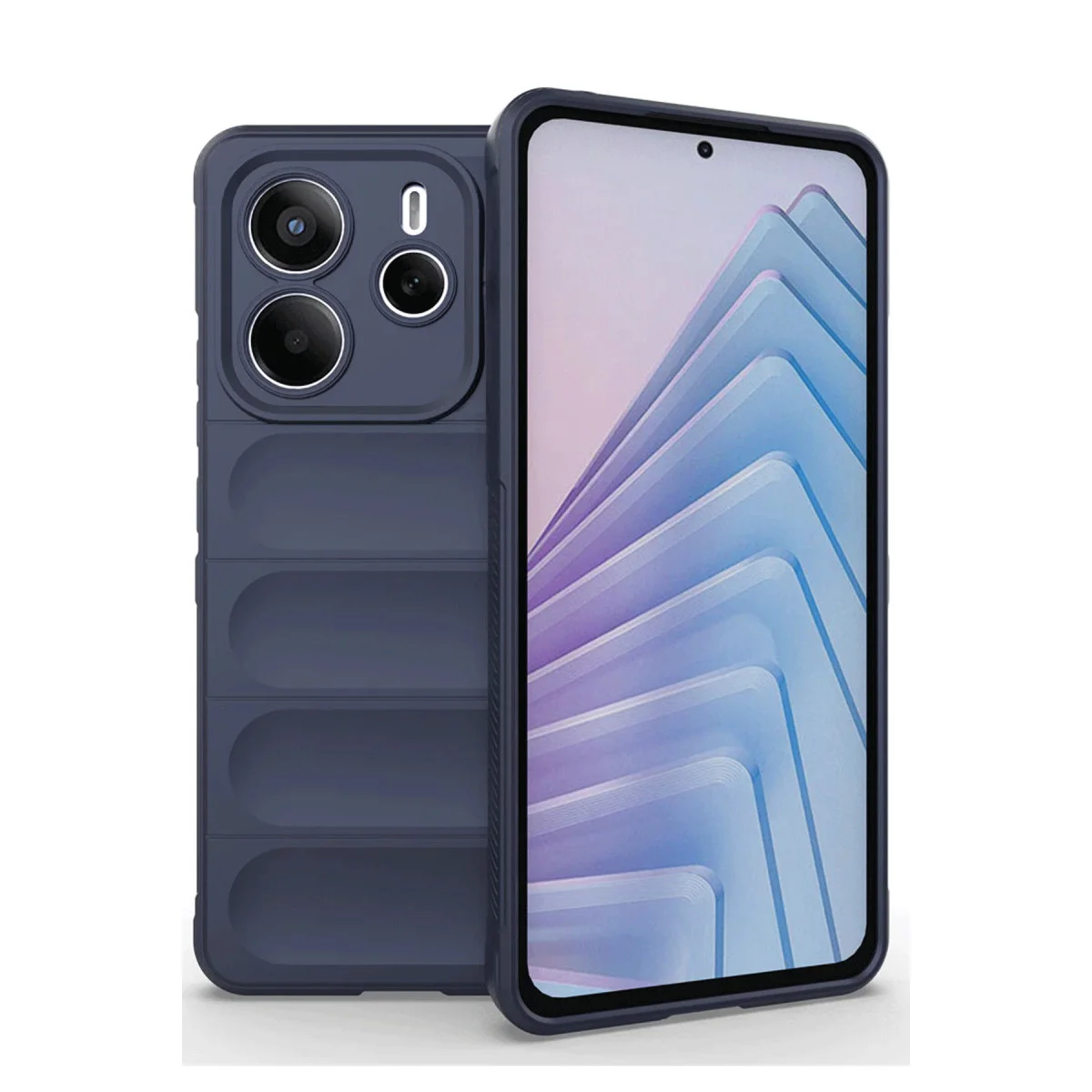 Redmi Note 14 4G Kılıf Optimum Silikon - Lacivert