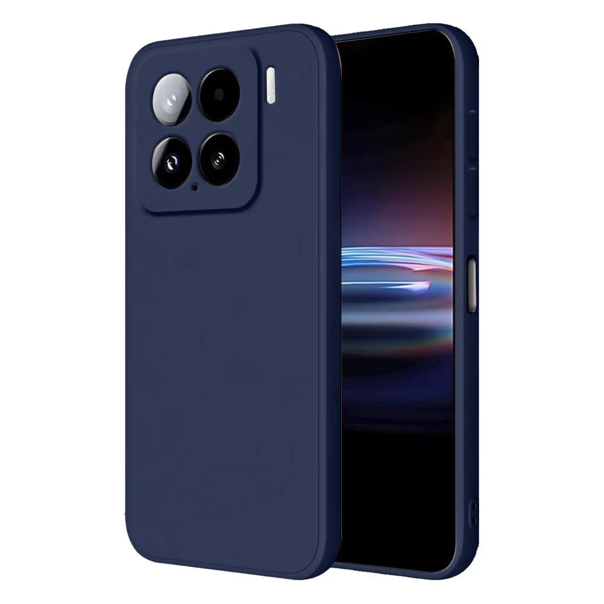 Mi 15 Pro Kılıf Nano içi Kadife Silikon - Lacivert