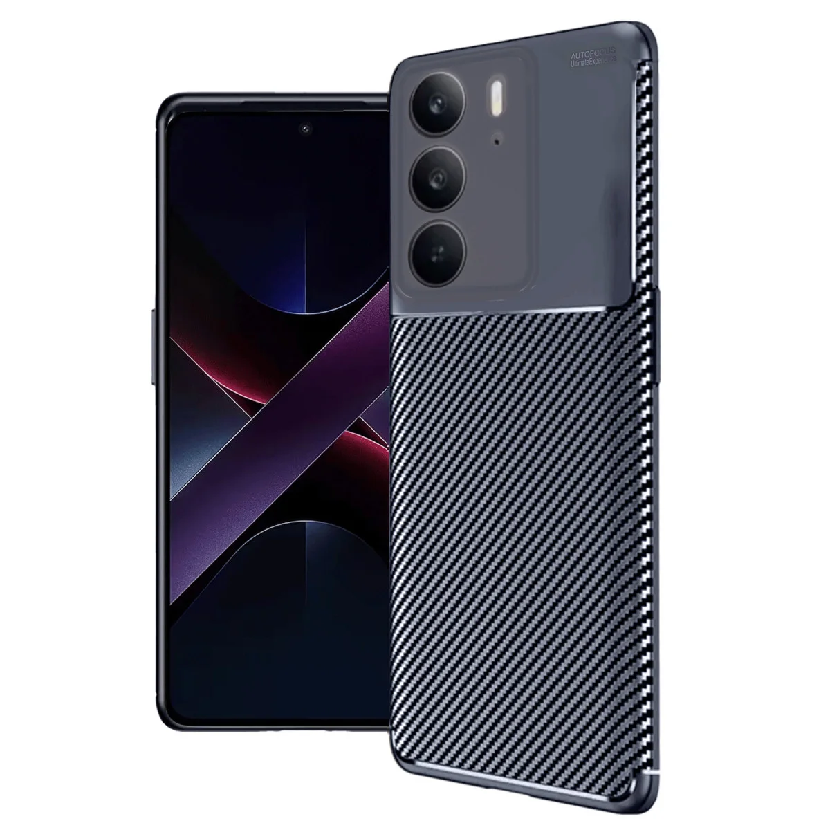 Realme C75 4G Auto Focus Karbon Kapak - Lacivert