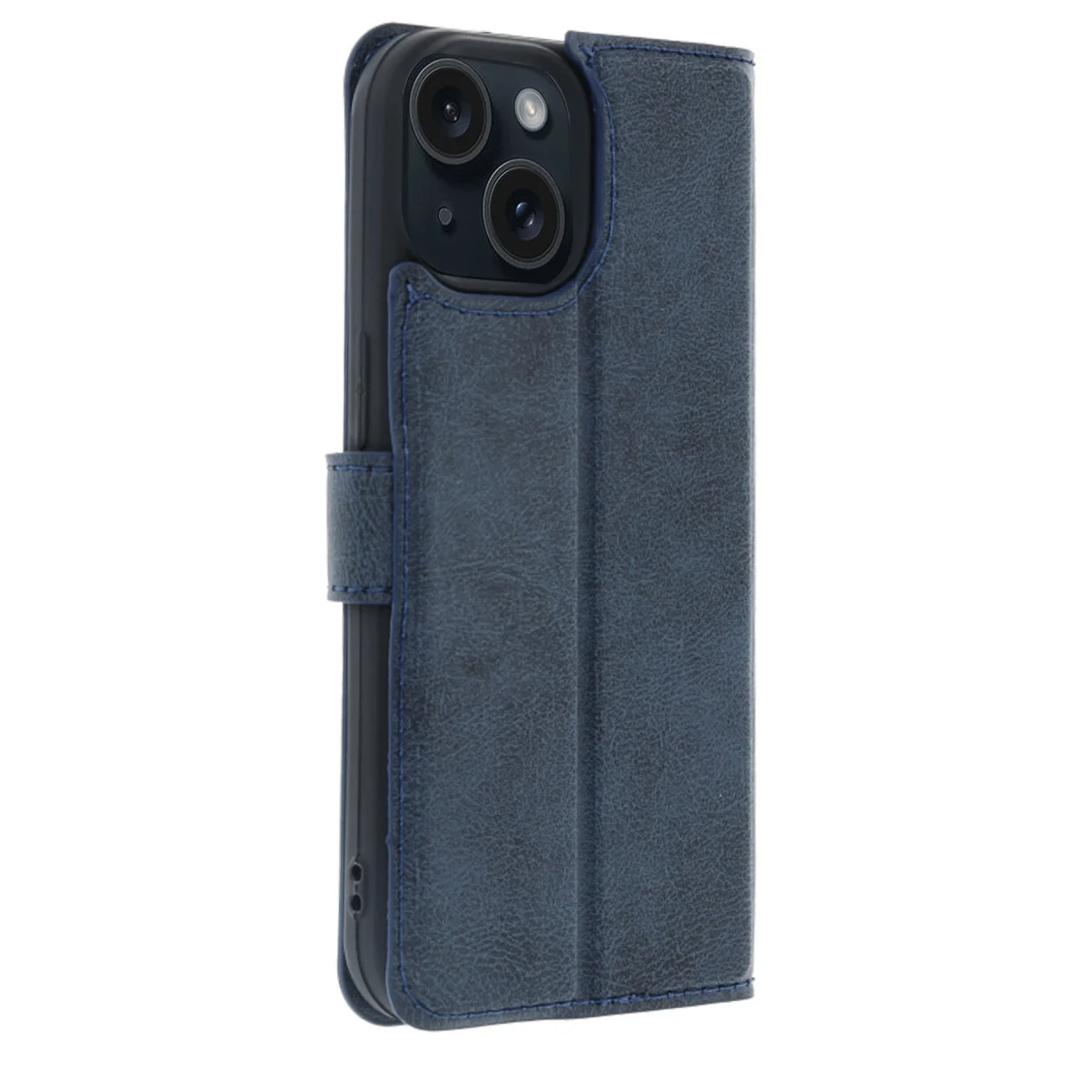 iPhone 15 Trend S Plus Kapaklı Kılıf - Lacivert