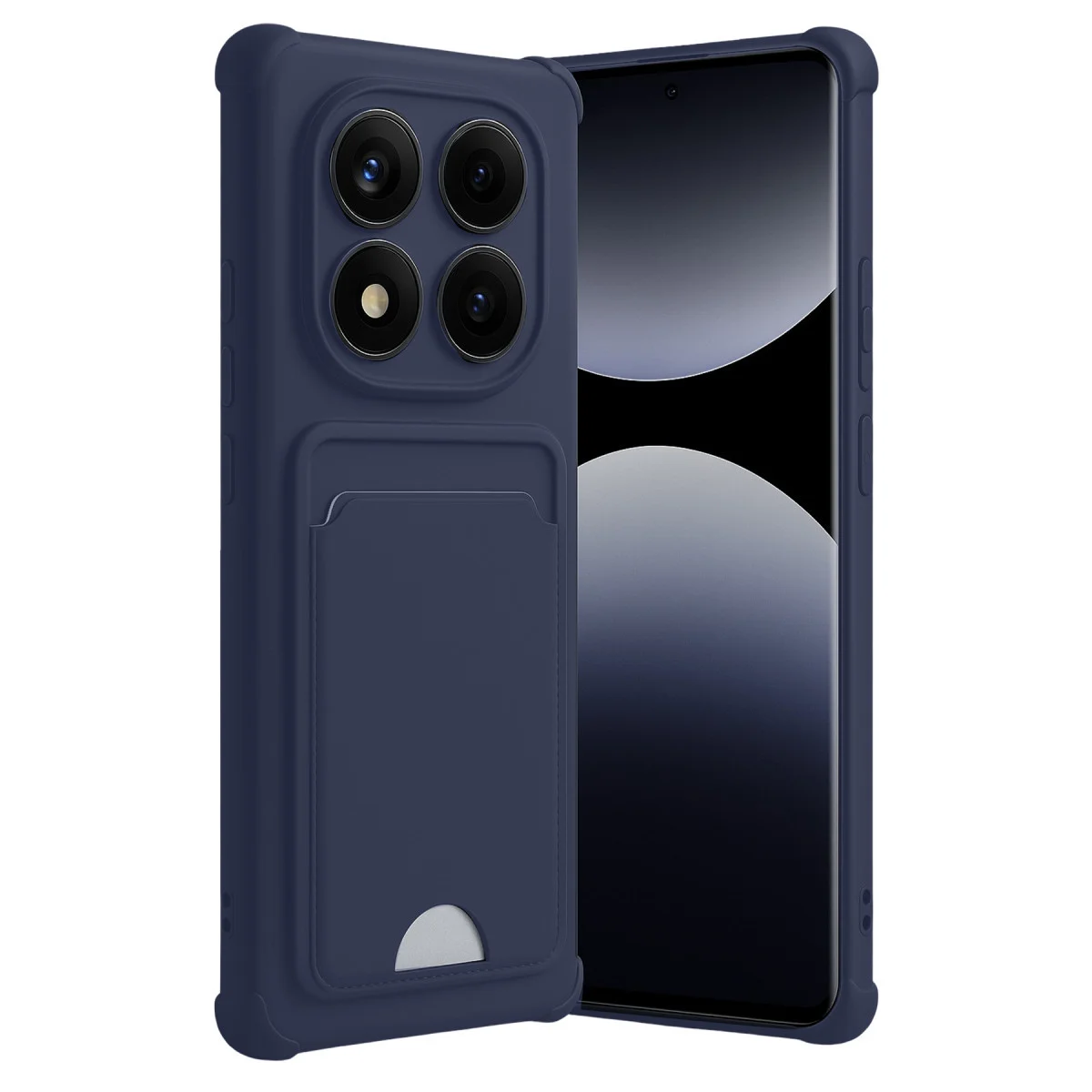 Redmi Note 14 Pro 5G Kelvin Kartvizitli Silikon - Lacivert