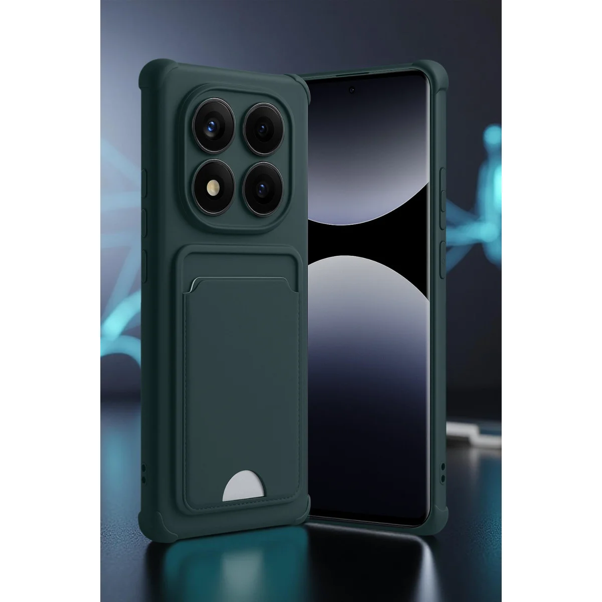 Redmi Note 14 Pro 5G Kelvin Kartvizitli Silikon - Lacivert