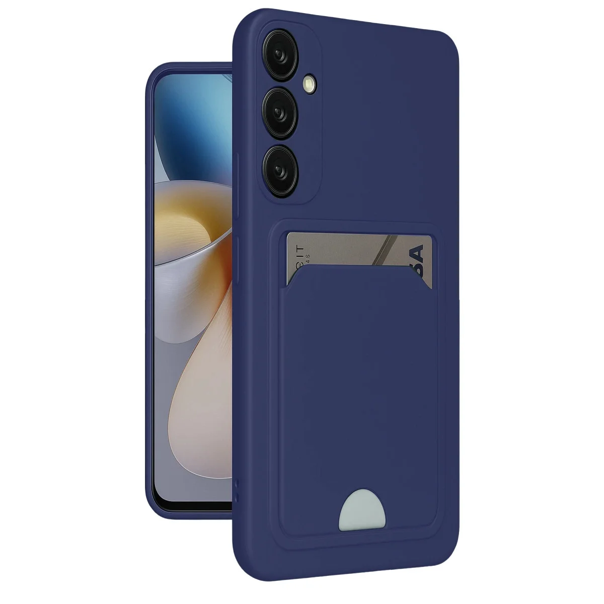 Galaxy M15 Kelvin Kartvizitli Silikon - Lacivert