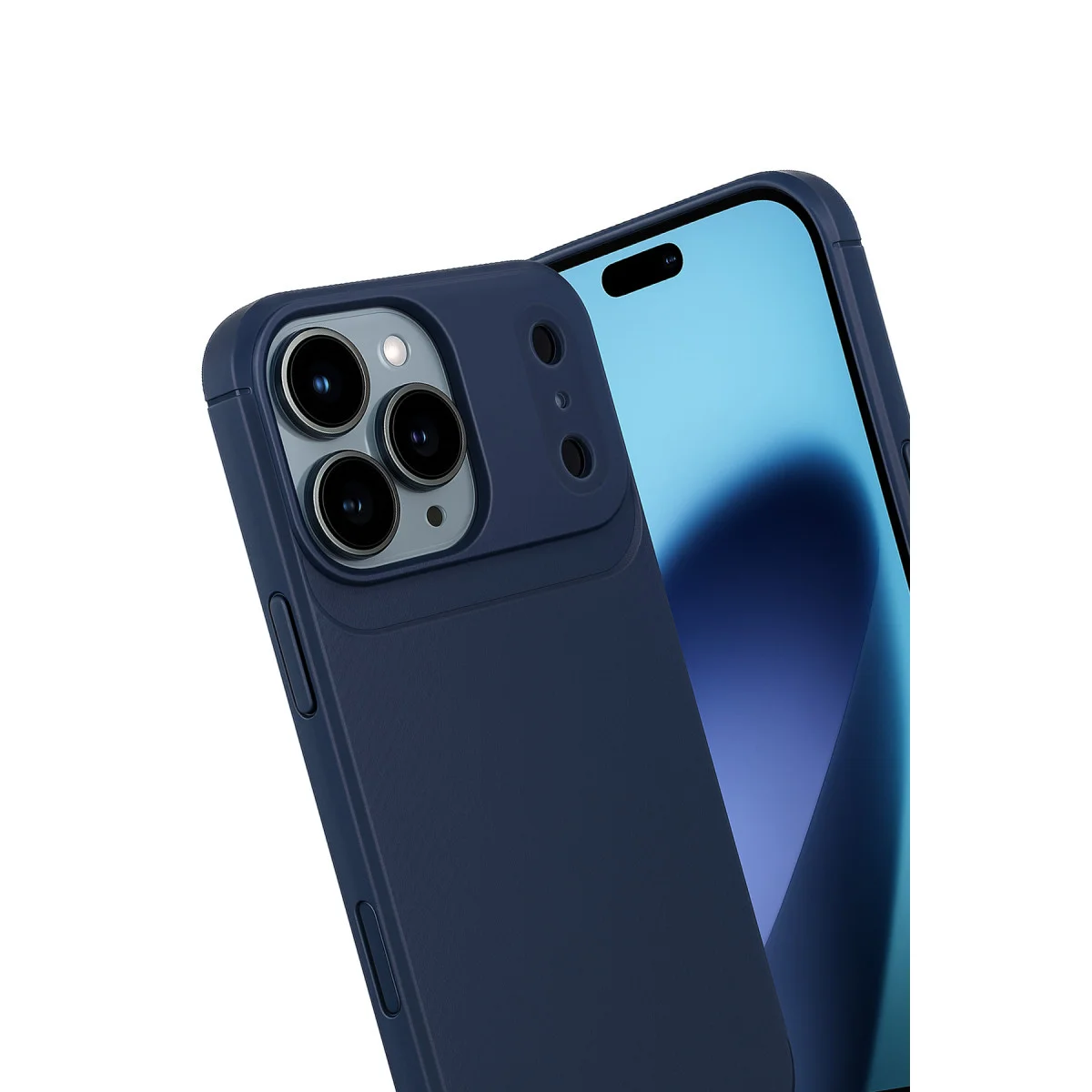 iPhone 17 Pro Auto Focus Karbon Kapak - Lacivert