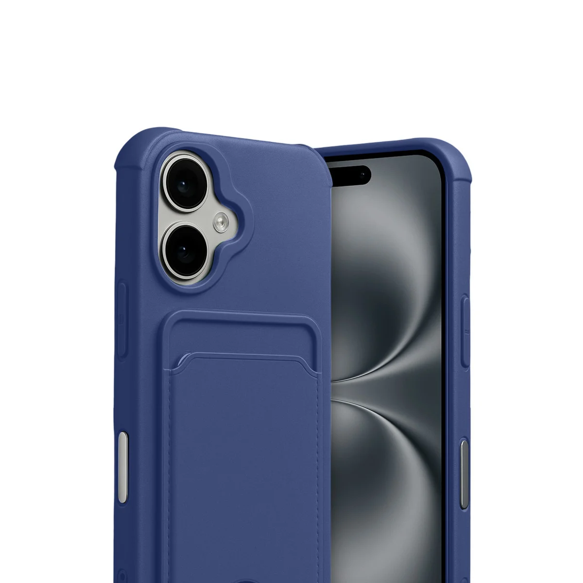 iPhone 17 Kelvin Kartvizitli Silikon - Lacivert
