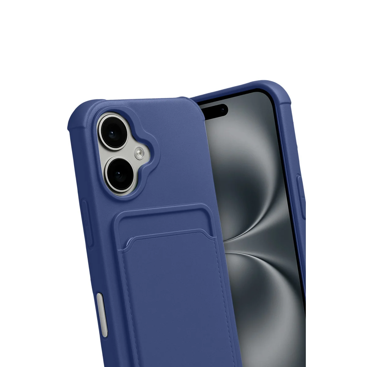 iPhone 17 Kelvin Kartvizitli Silikon - Lacivert