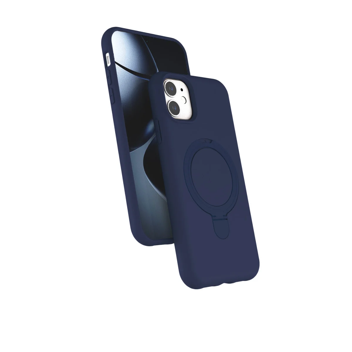 iPhone 11 Regal Magsafe Standlı Kapak - Lacivert