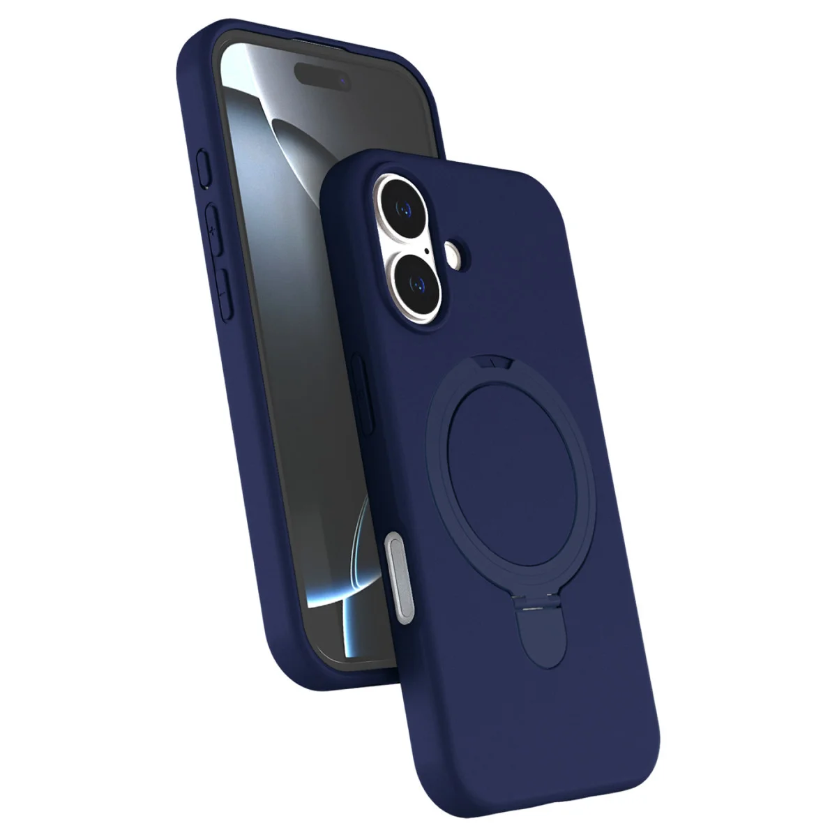 iPhone 16 Regal Magsafe Standlı Kapak - Lacivert
