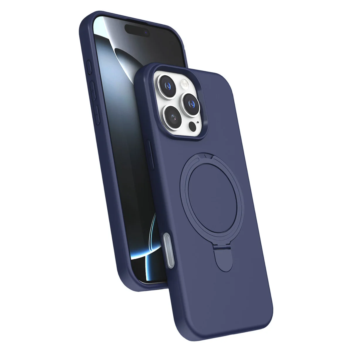 iPhone 16 Pro Regal Magsafe Standlı Kapak - Lacivert
