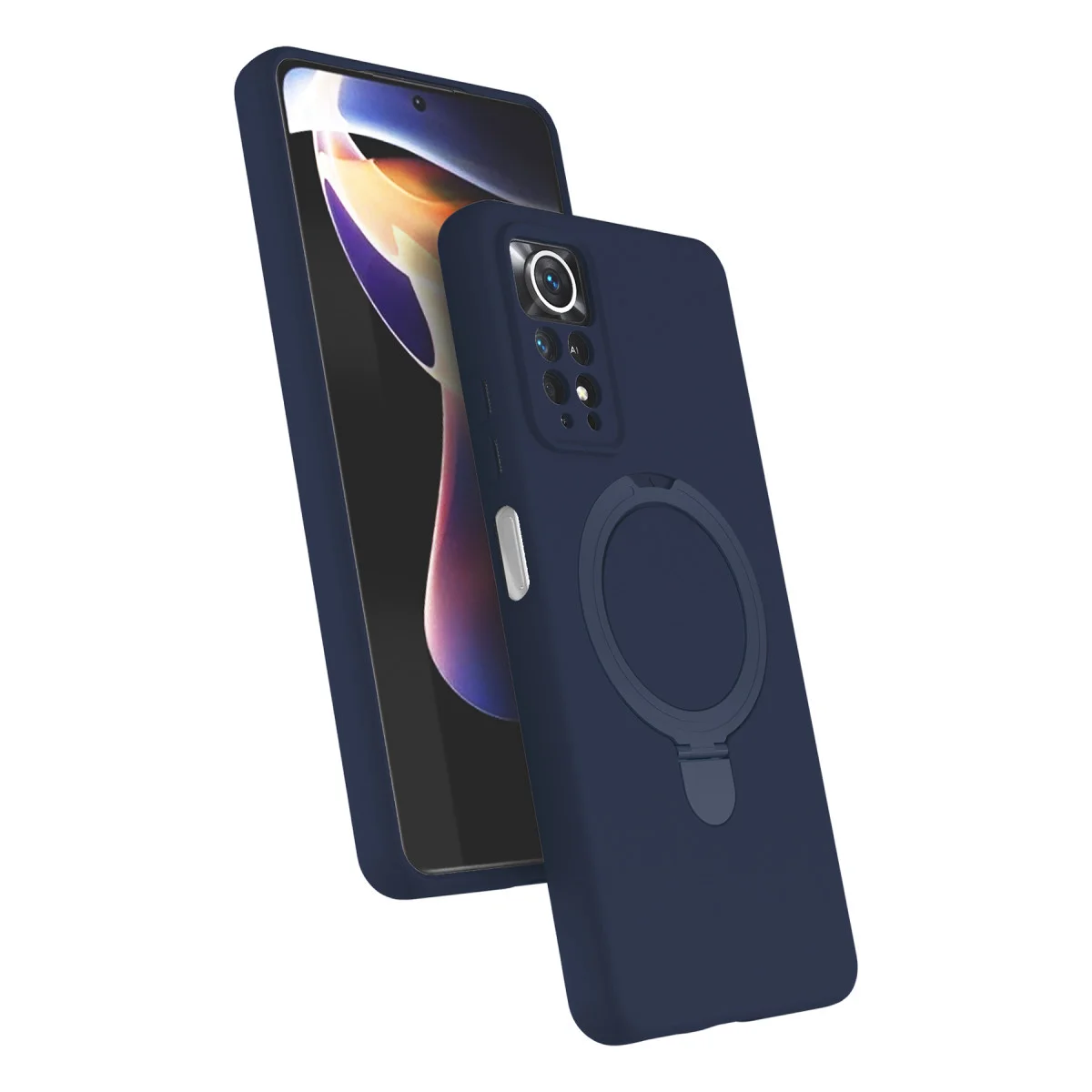 Redmi Note 12 Pro 4G Regal Magsafe Standlı Kapak - Lacivert