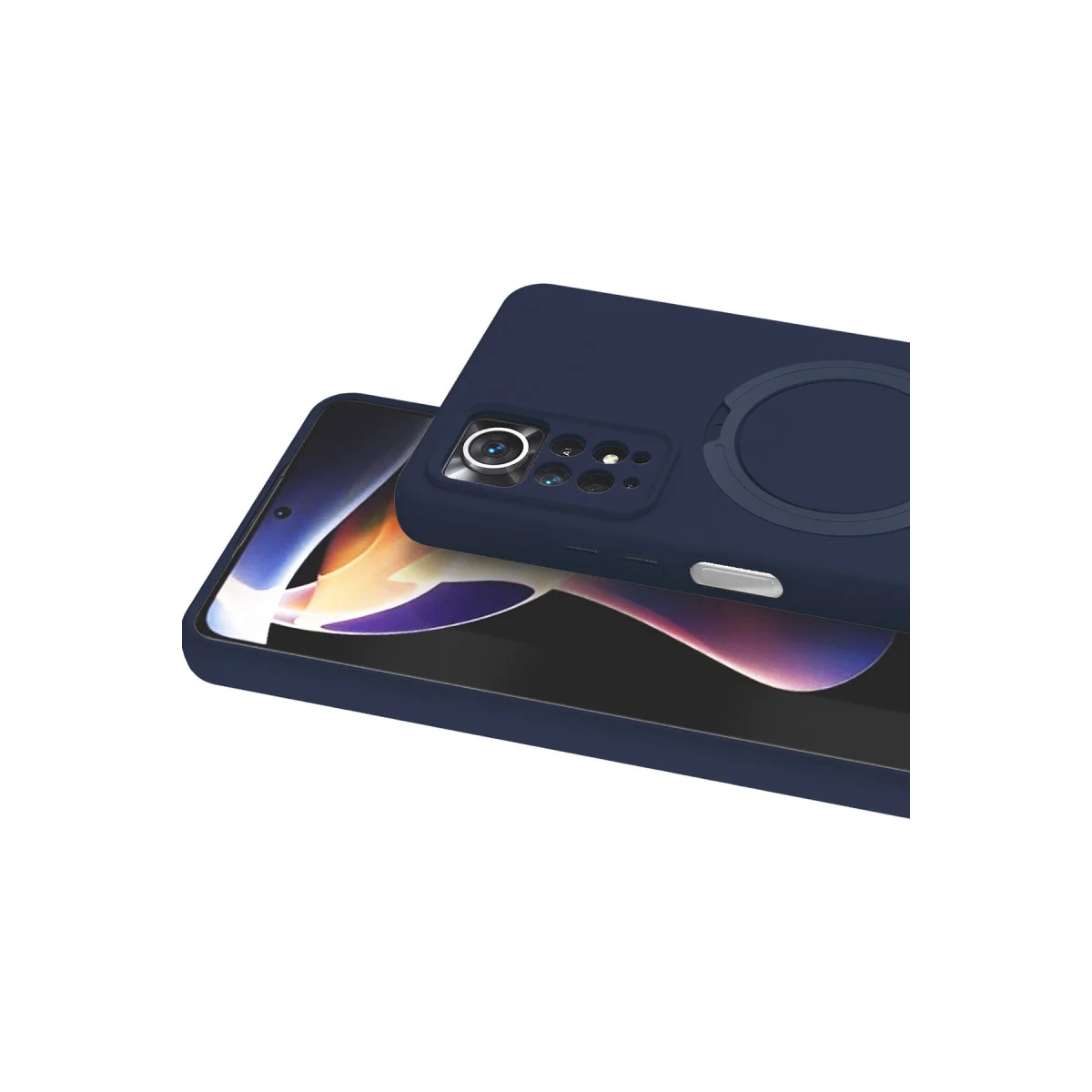 Redmi Note 12 Pro 4G Regal Magsafe Standlı Kapak - Lacivert