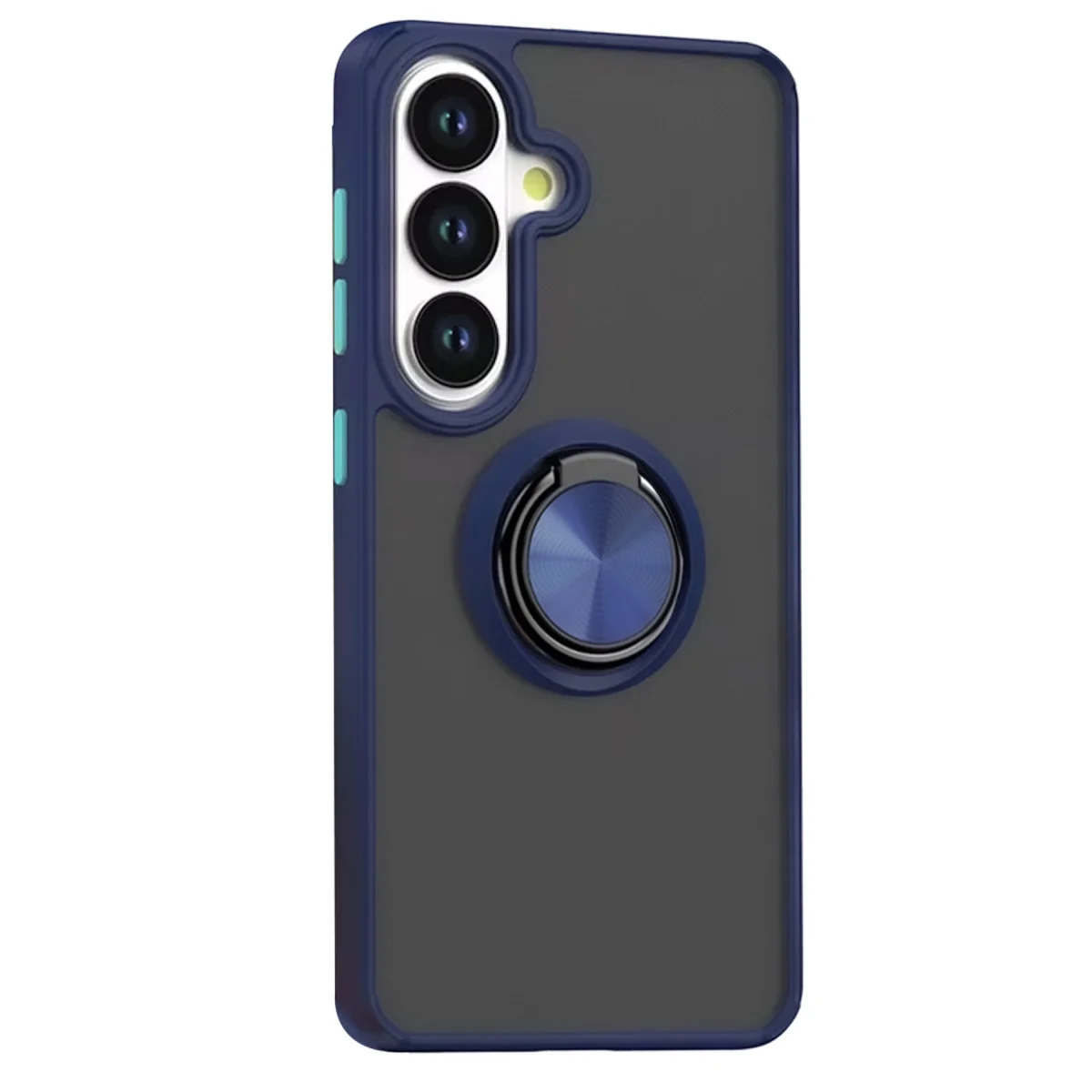 Galaxy S26 Plus Montreal Yüzüklü Silikon Kapak - Lacivert