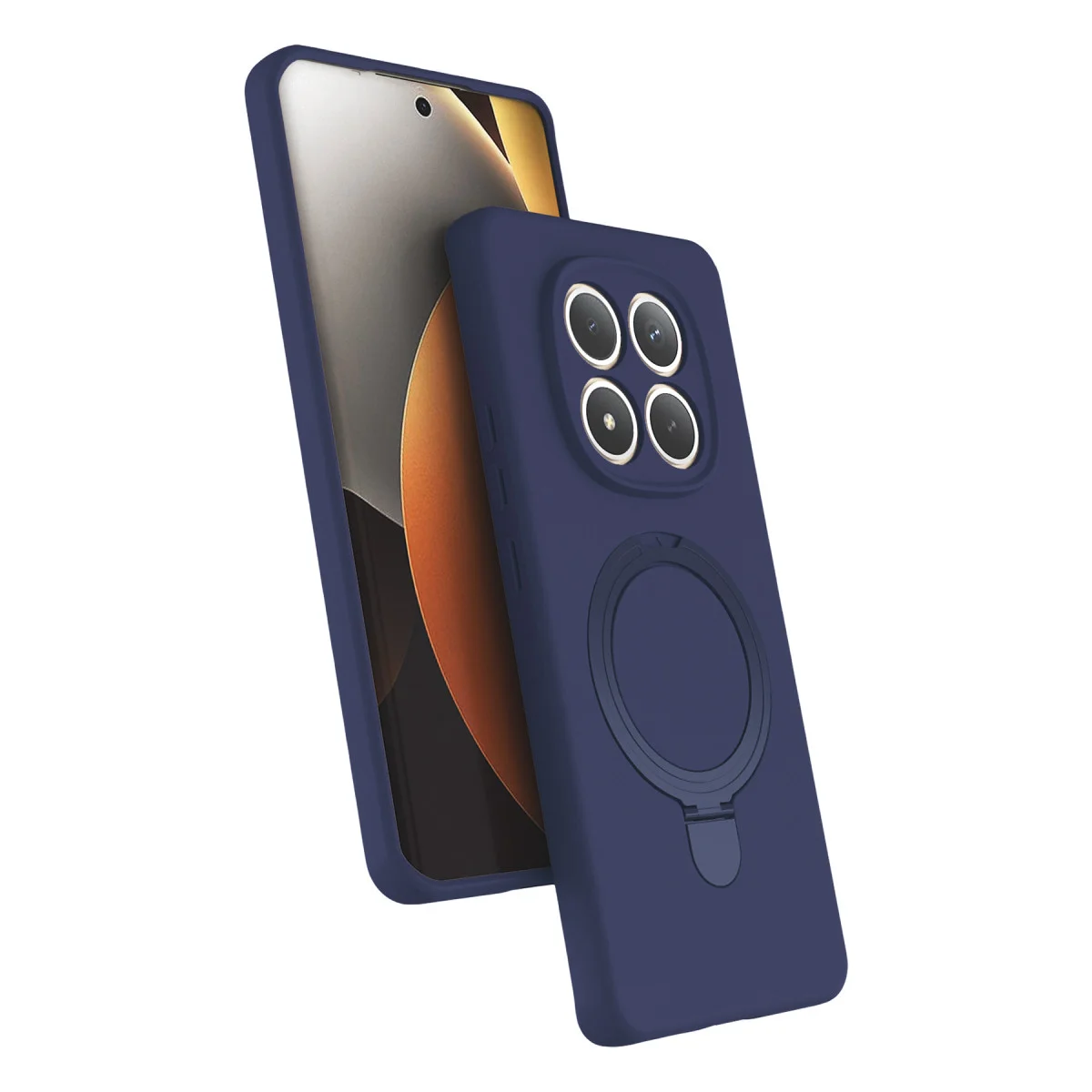 Redmi Note 15 Pro 4G Regal Magsafe Standlı Kapak - Lacivert