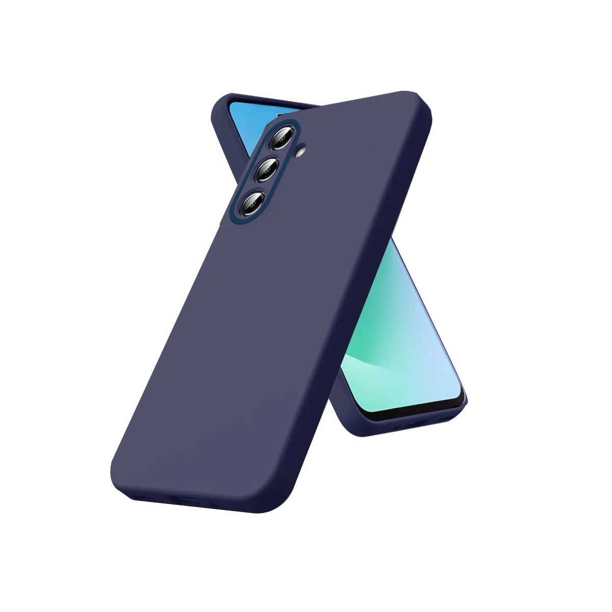 Galaxy S26 Nano içi Kadife Silikon - Lacivert
