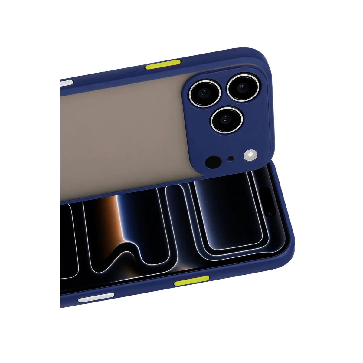 iPhone 17 Pro Max Kılıf Montreal Silikon Kapak - Lacivert
