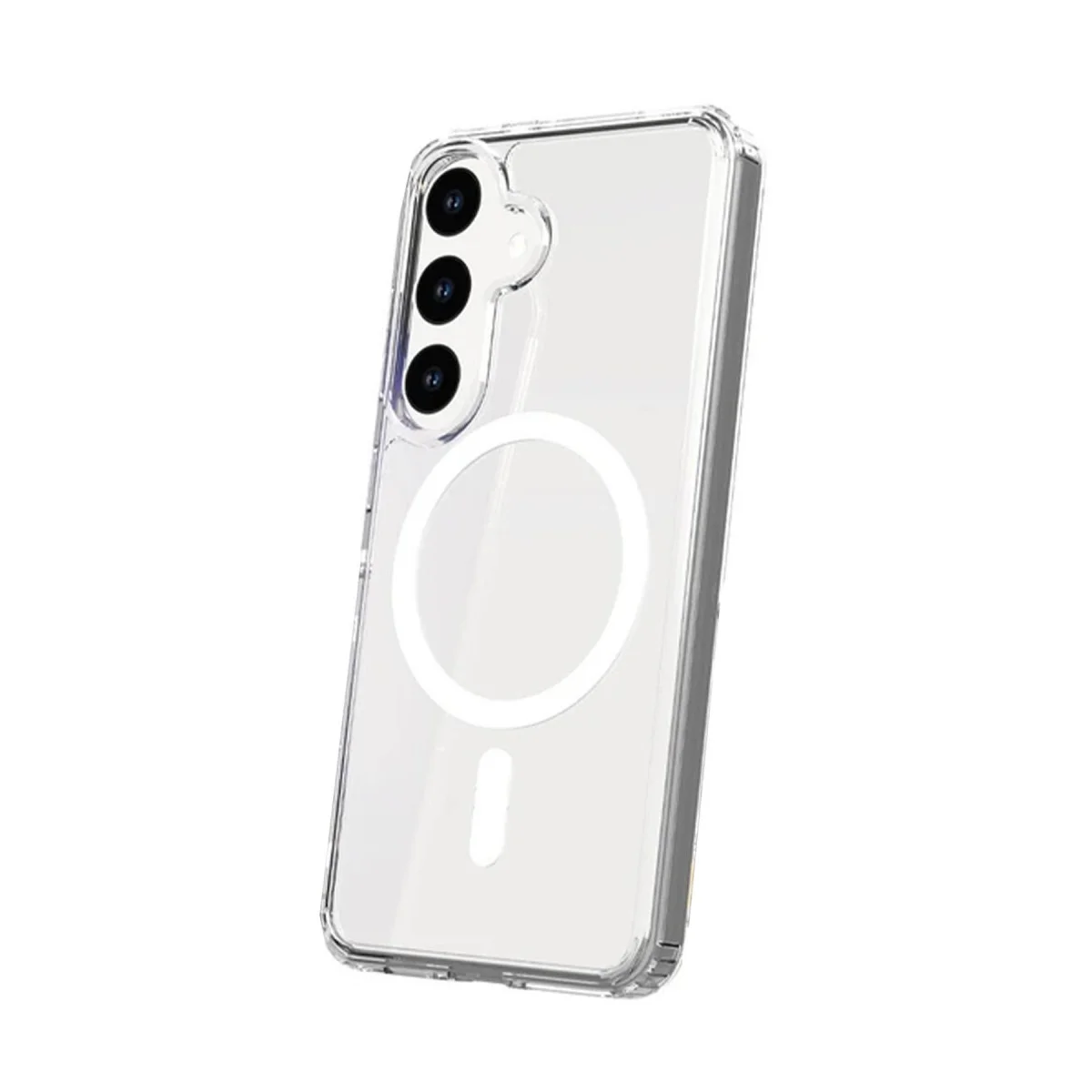 Galaxy S24 Kılıf Magneticsafe Şeffaf Silikon - Şeffaf