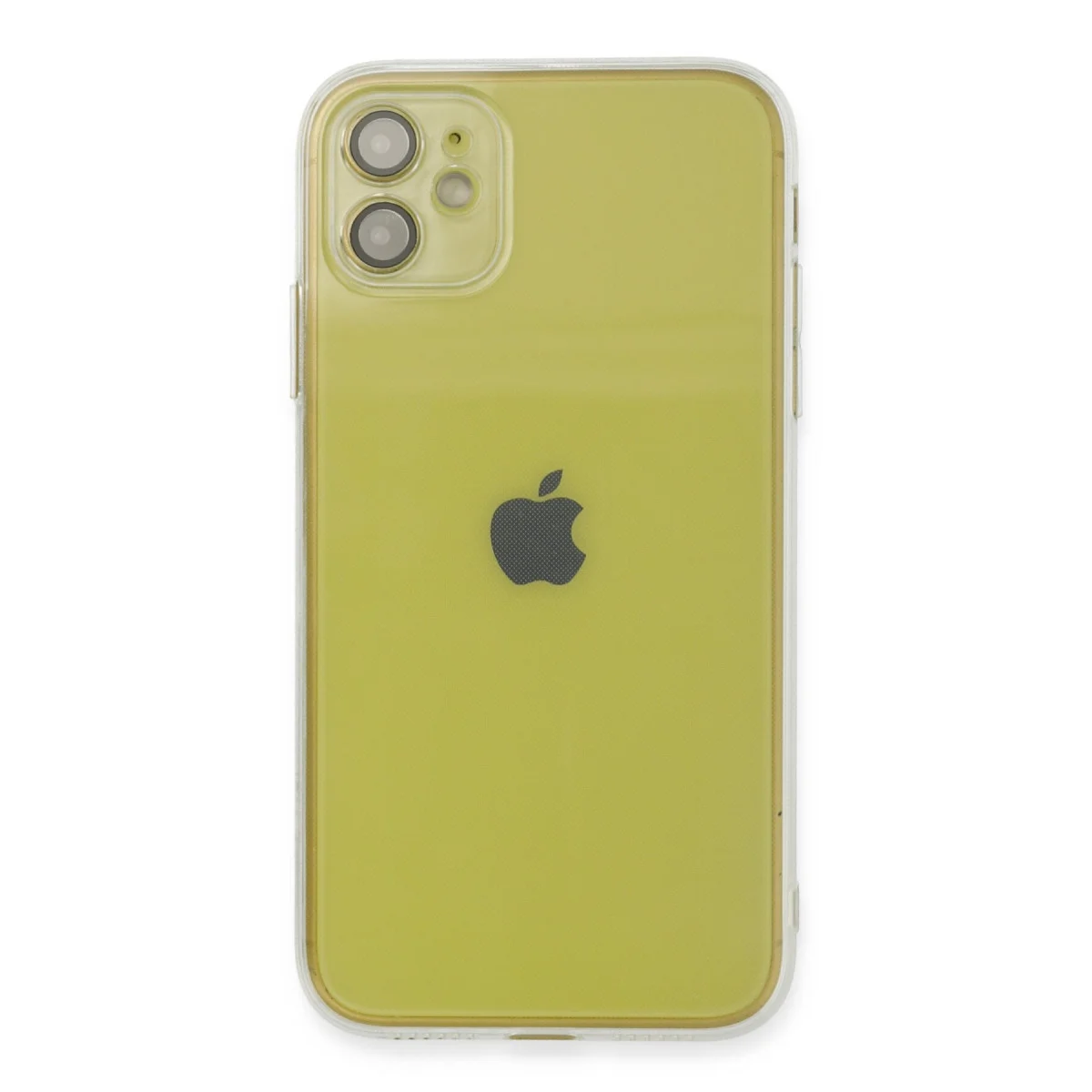 iPhone 12 Kılıf Fly Lens Silikon - Şeffaf