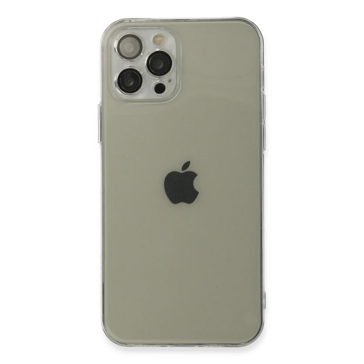 iPhone 12 Pro Max Kılıf Fly Lens Silikon - Şeffaf