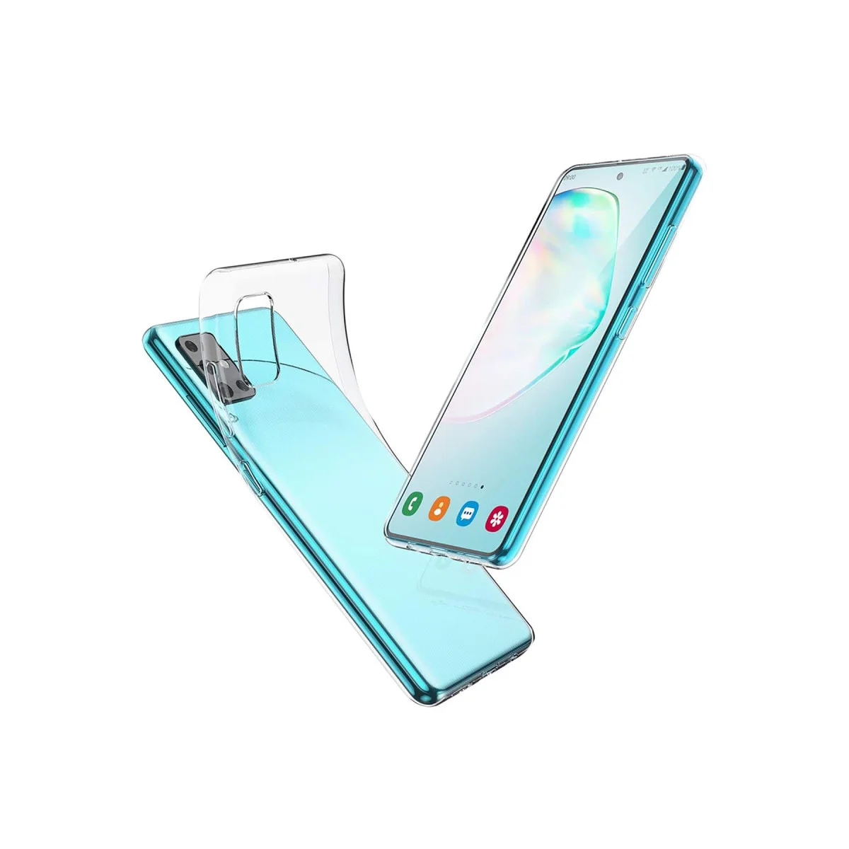 Galaxy A51 Kılıf Lüx Şeffaf Silikon