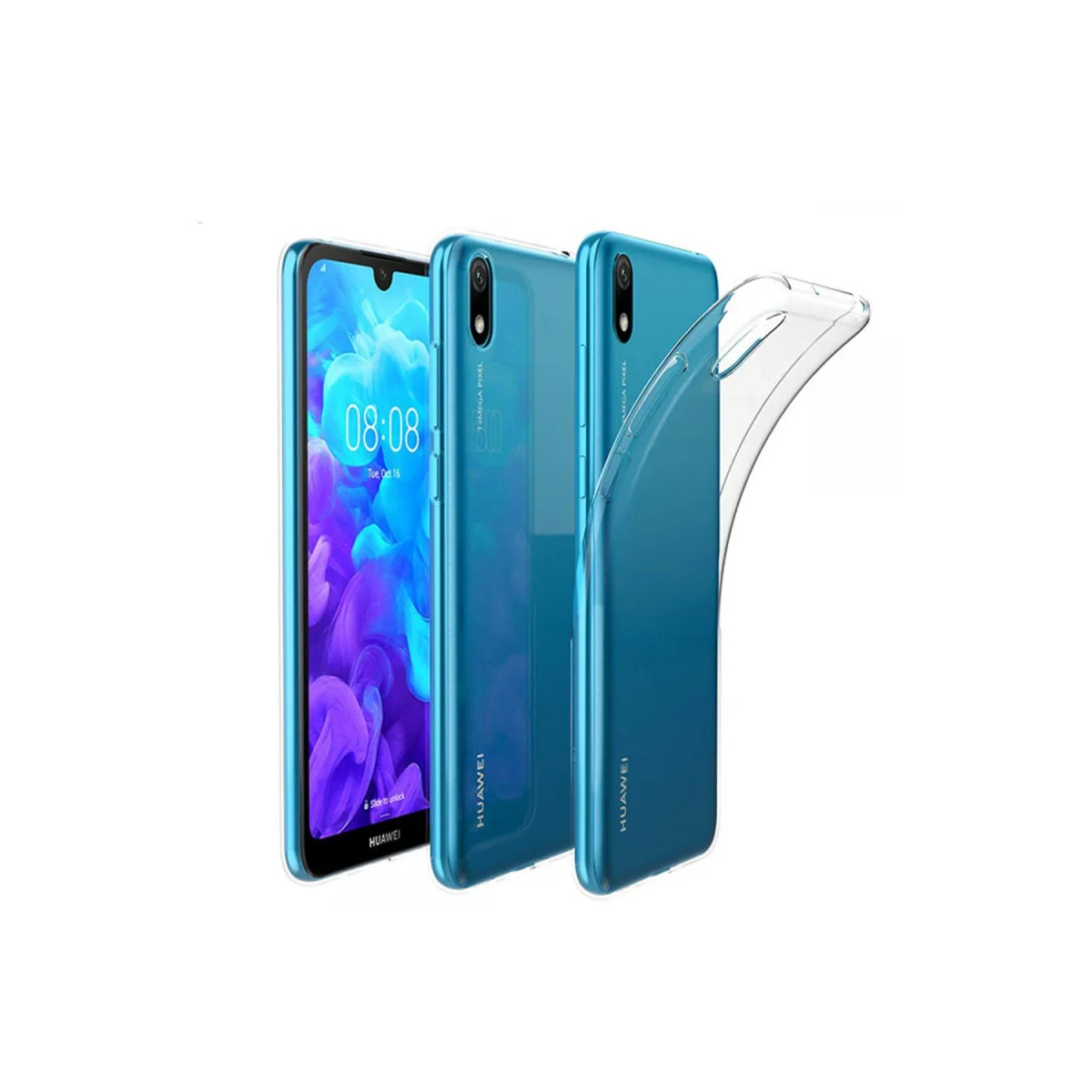 Y5 2019 Kılıf Lüx Şeffaf Silikon
