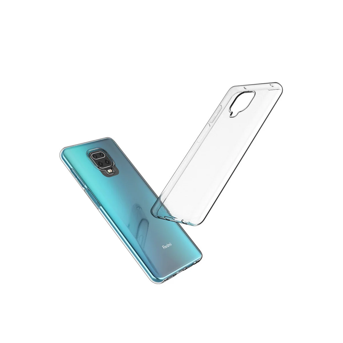 Redmi Note 9 Pro Kılıf Lüx Şeffaf Silikon - Şeffaf