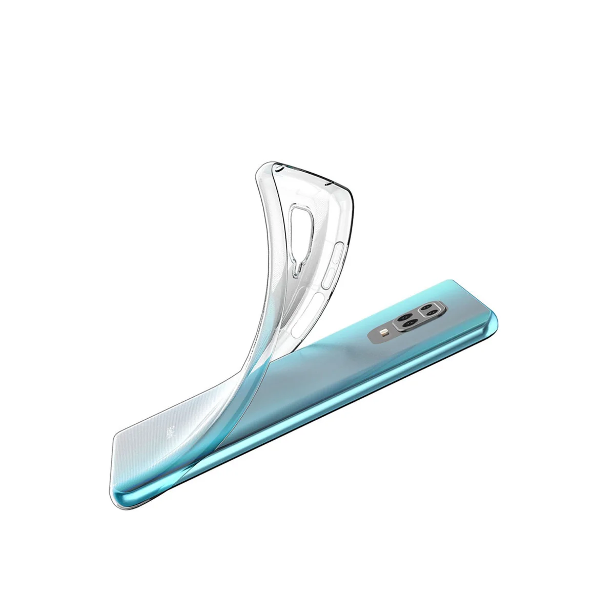 Redmi Note 9 Pro Kılıf Lüx Şeffaf Silikon - Şeffaf