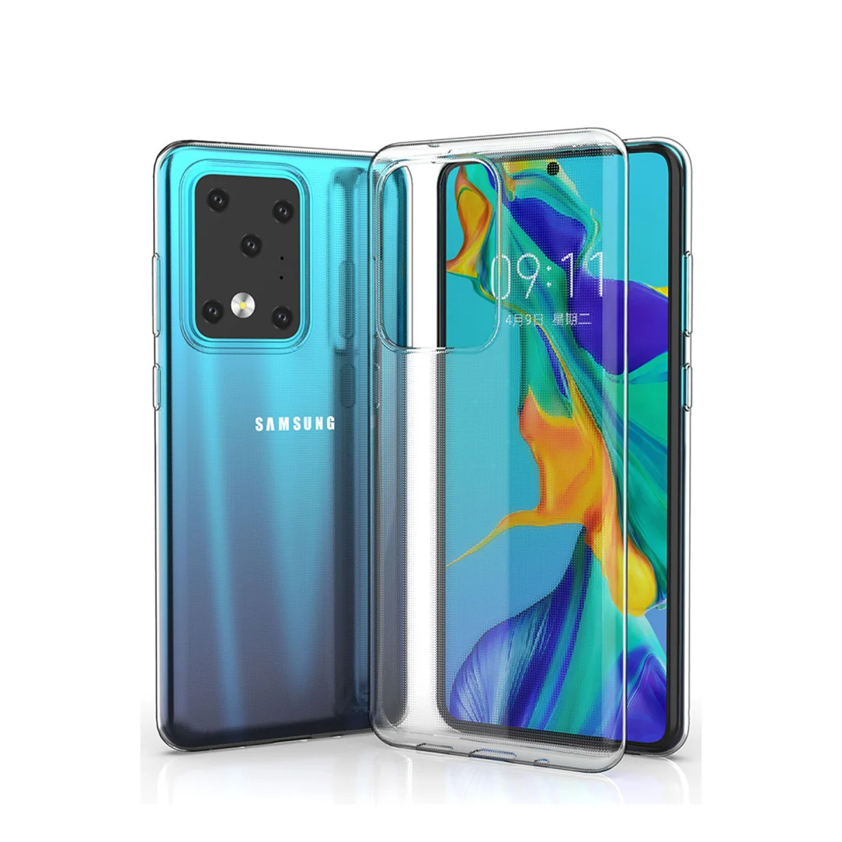 Galaxy S20 Ultra Kılıf Lüx Şeffaf Silikon