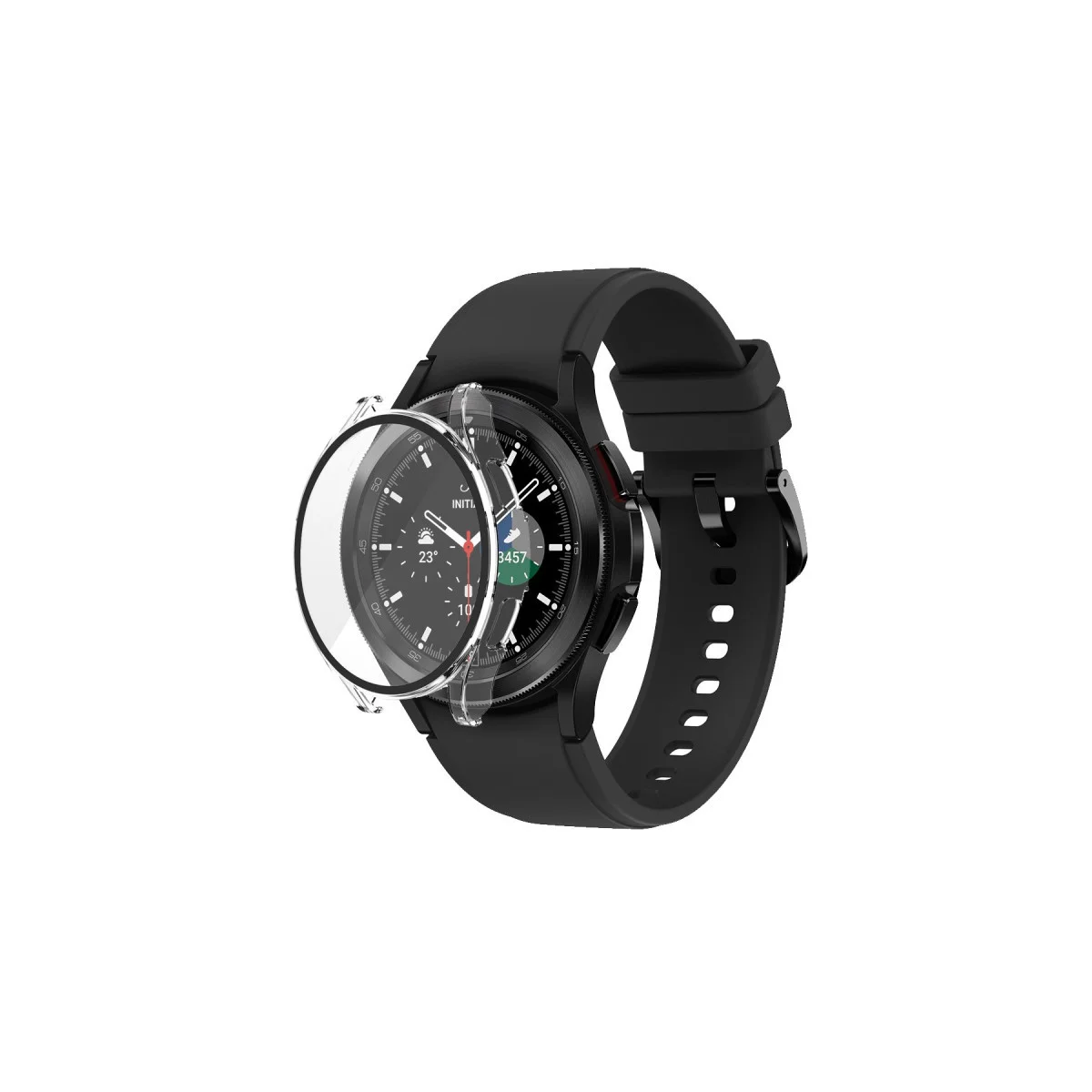 Watch 5 44mm Wall Camlı Kasa Ekran Koruyucu - Şeffaf