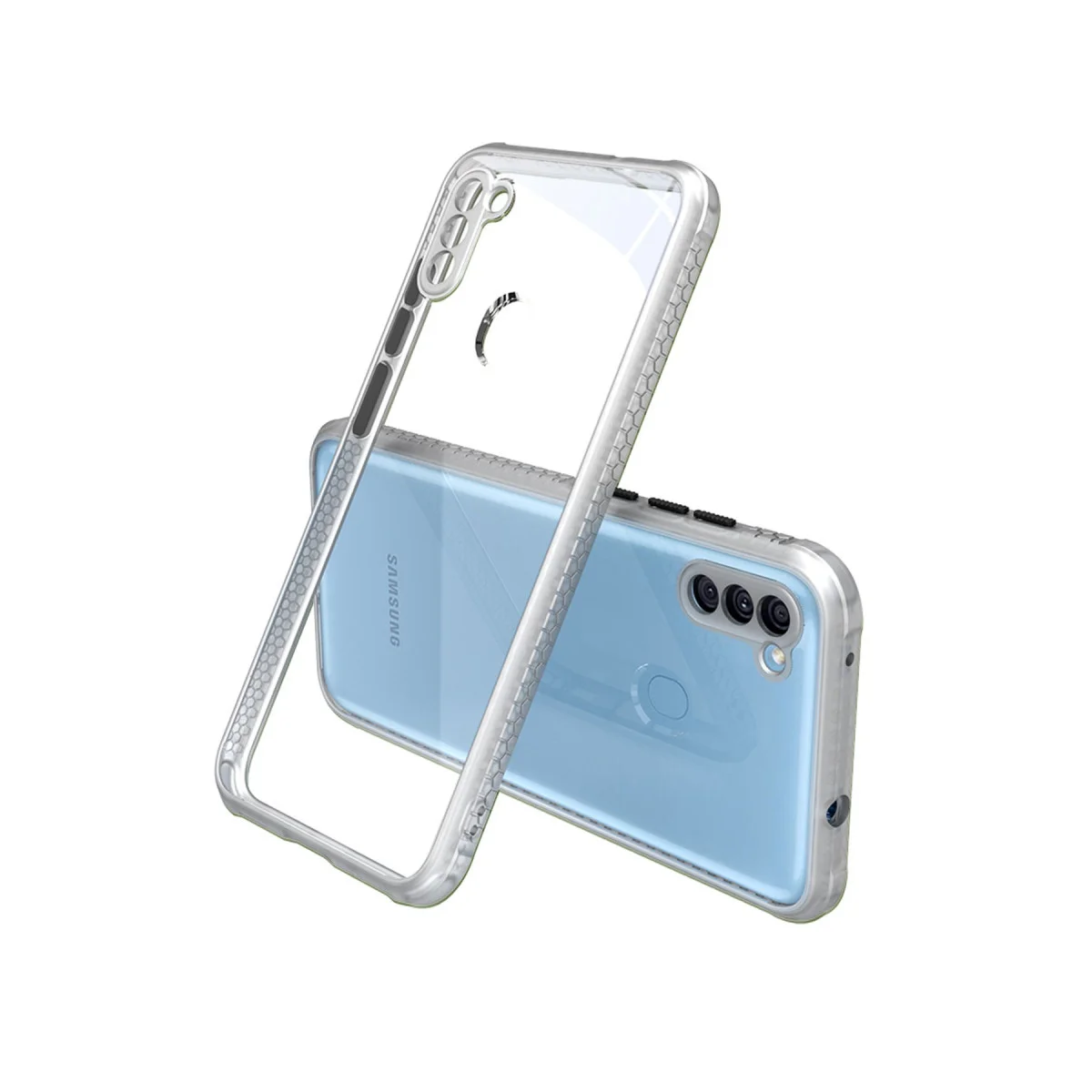 Galaxy A11 Kılıf Miami Şeffaf Silikon - Şeffaf