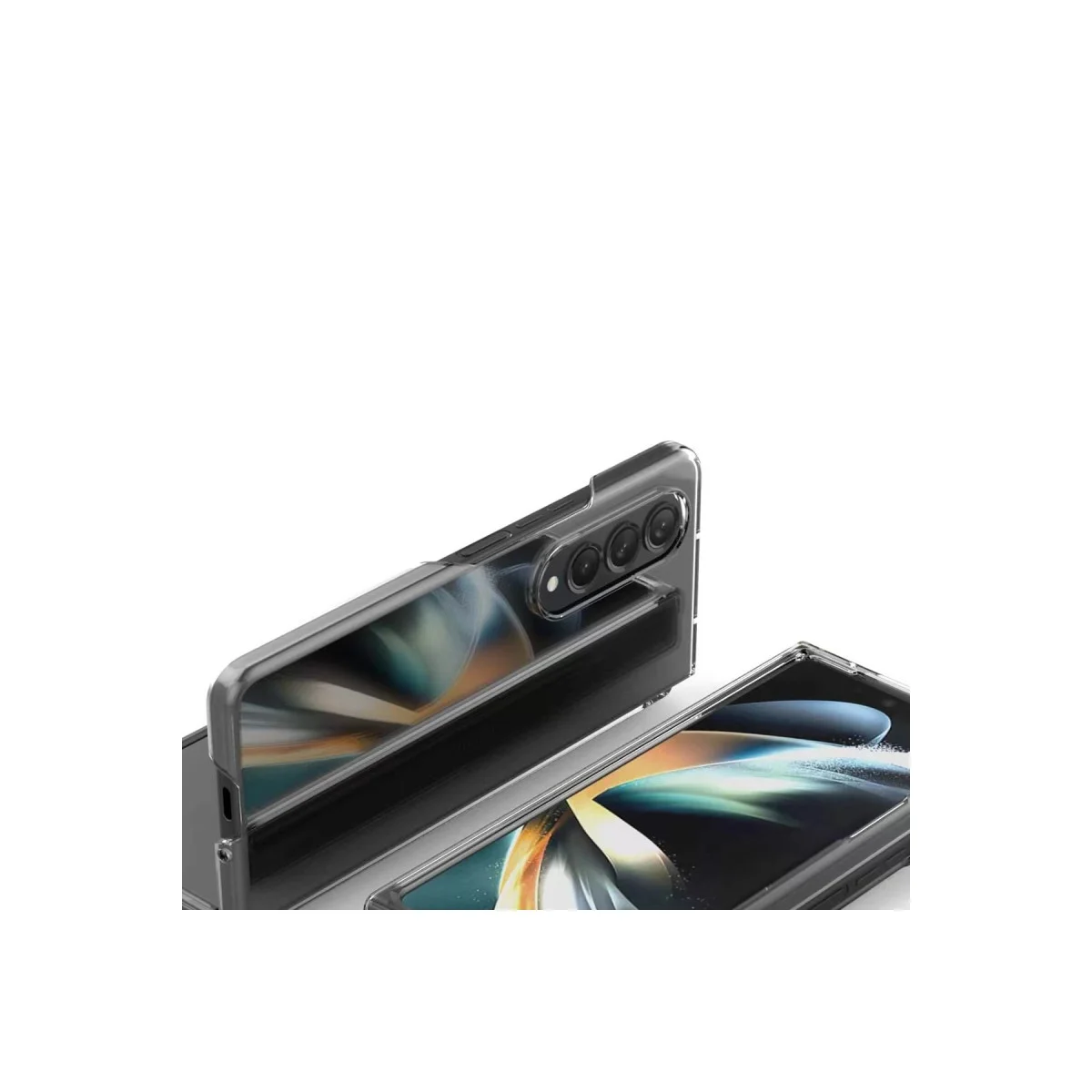 Galaxy Z Fold 3 Kılıf Fold TPU Silikon - Şeffaf