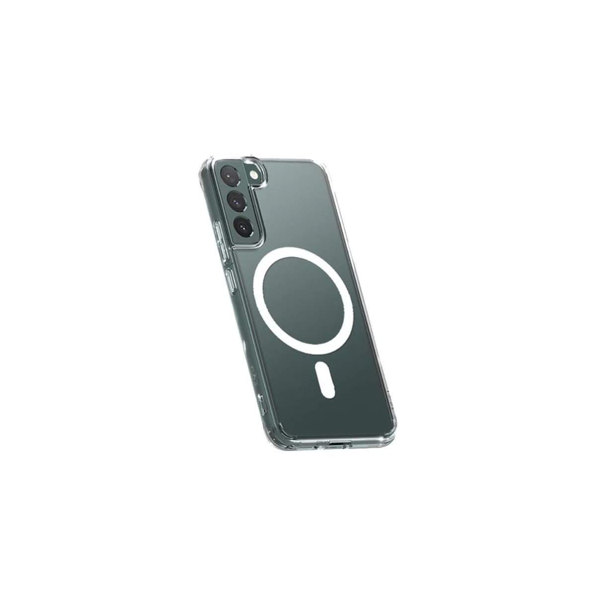 Galaxy S22 Plus Kılıf Magneticsafe Şeffaf Silikon - Şeffaf