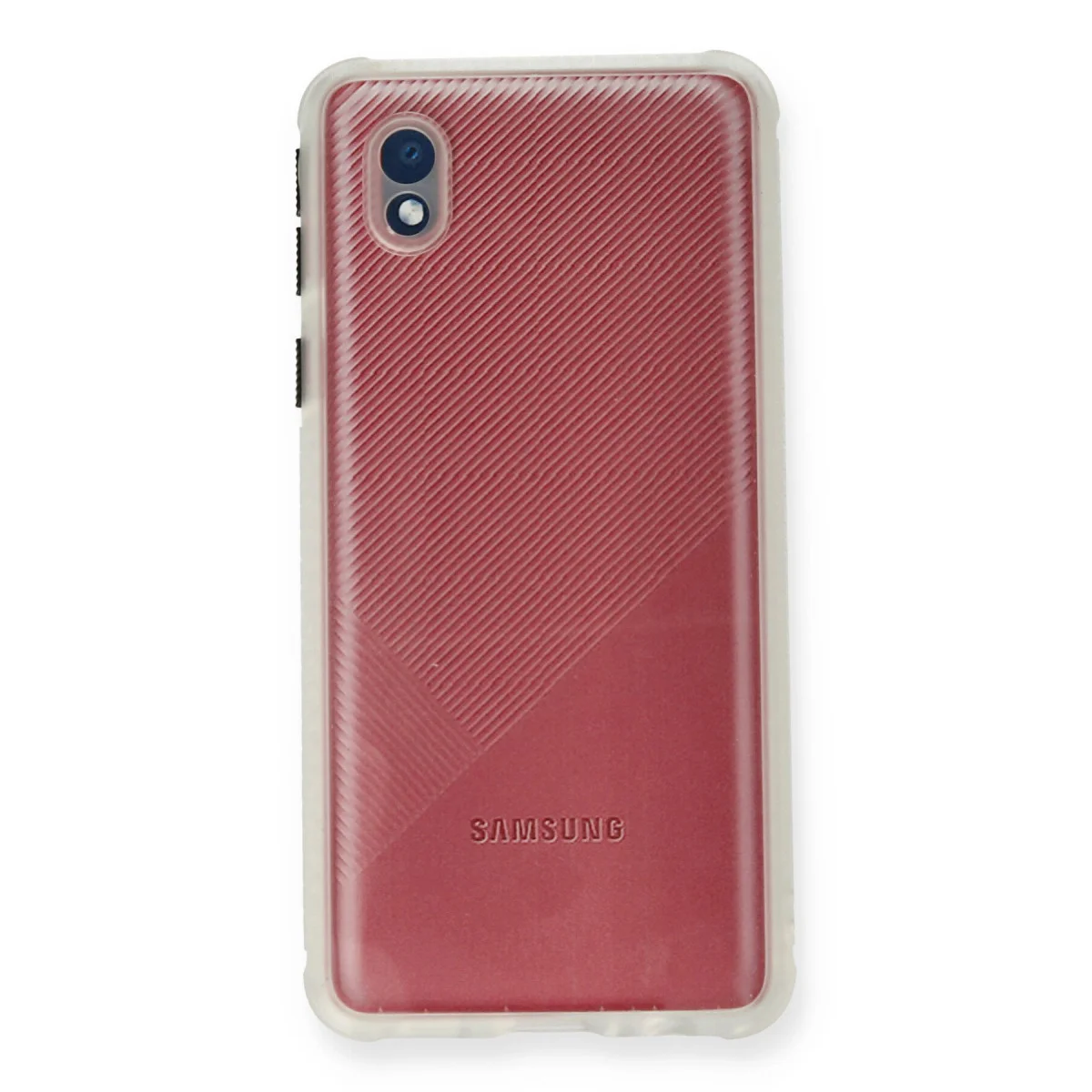 Galaxy A01 Core Kılıf Miami Şeffaf Silikon - Şeffaf