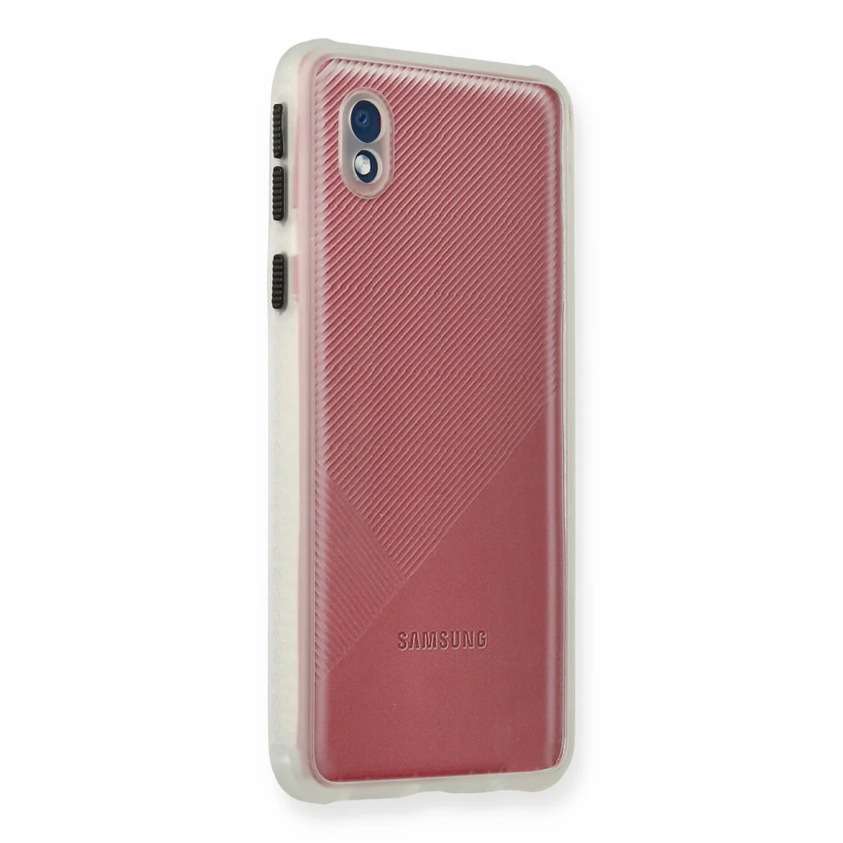 Galaxy A01 Core Kılıf Miami Şeffaf Silikon - Şeffaf