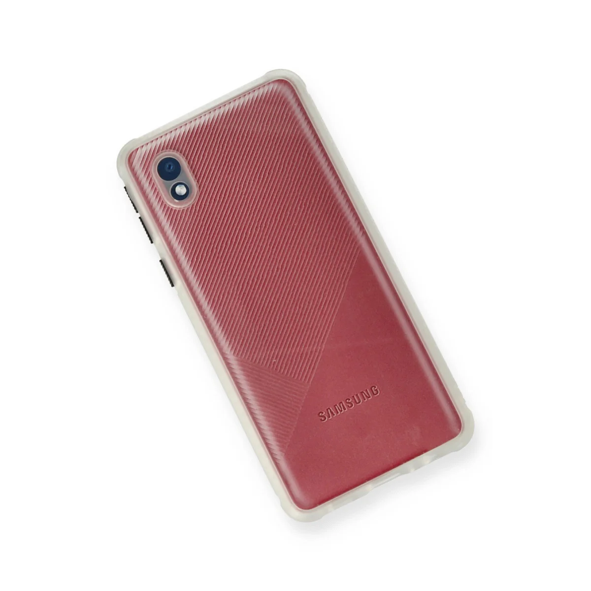 Galaxy A01 Core Kılıf Miami Şeffaf Silikon - Şeffaf