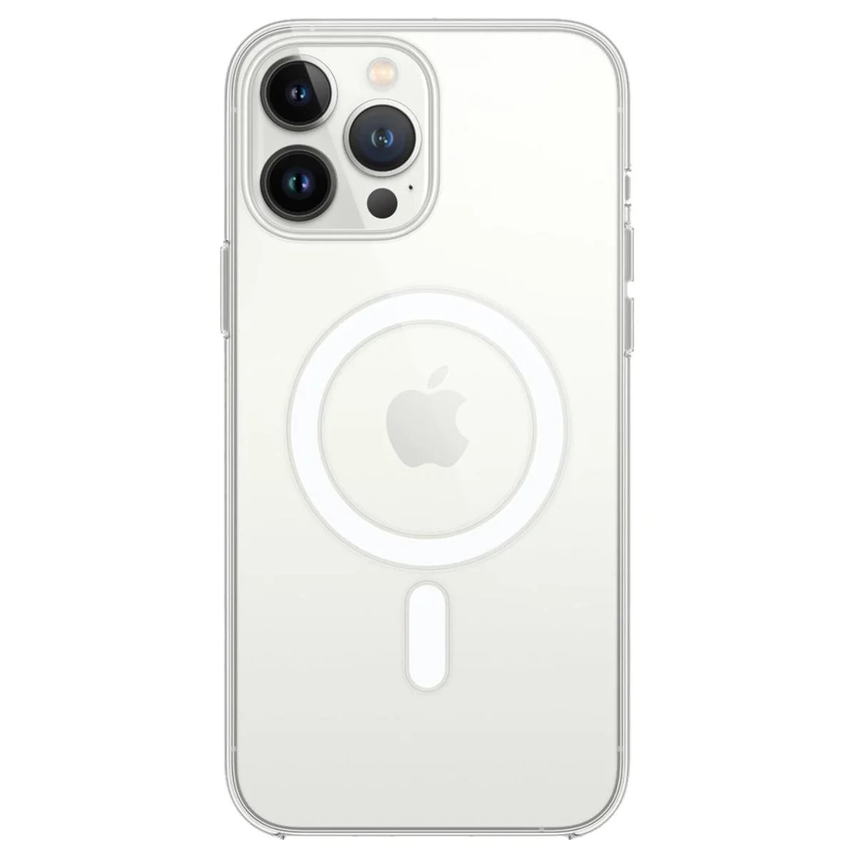 iPhone 14 Pro Max Kılıf Magneticsafe Şeffaf Silikon - Şeffaf