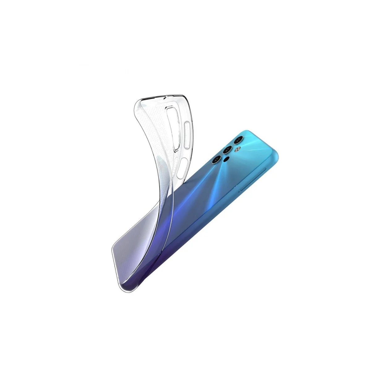 Galaxy A32 5G Kılıf Lüx Şeffaf Silikon