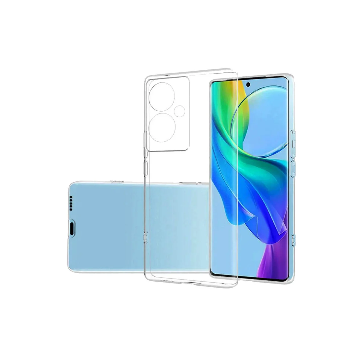 V29 Lite Kılıf Lüx Şeffaf Silikon