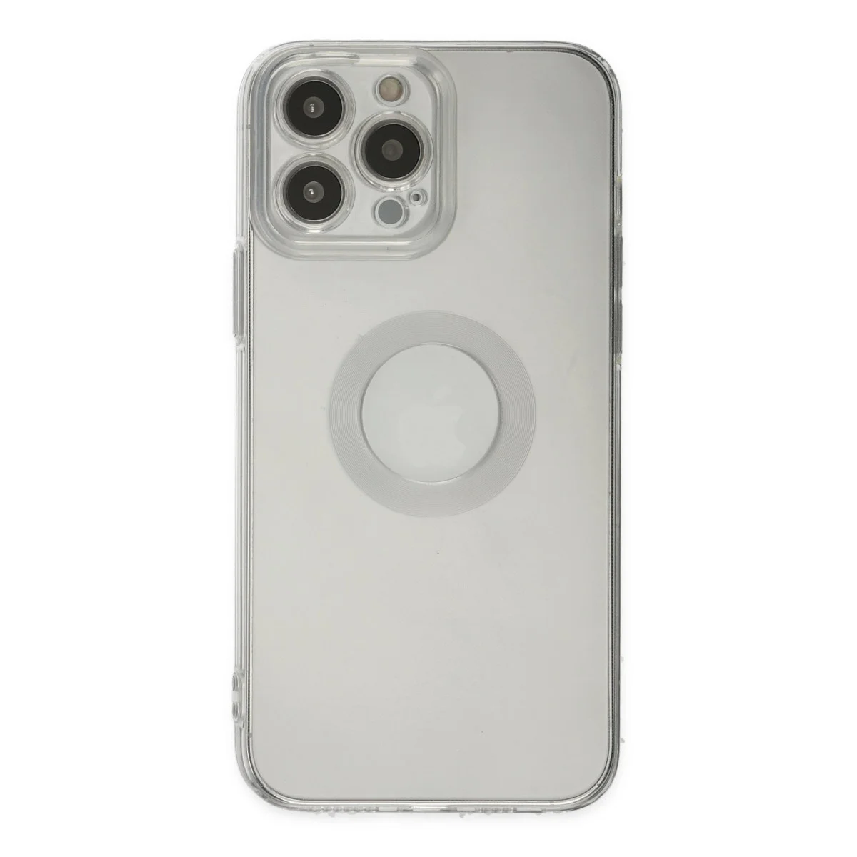iPhone 13 Pro Max Kılıf Santa Lens Silikon - Şeffaf